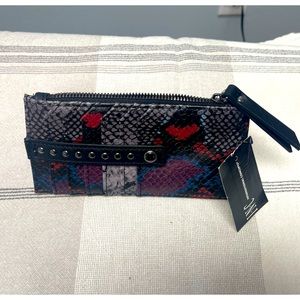 Inc International Concepts Hazel Card-case - multi color snakeskin design